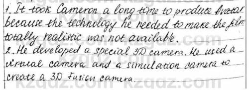 Answer the following questions. 1. Why did it take Cameron a long time to produce Avatar? 2. How di
