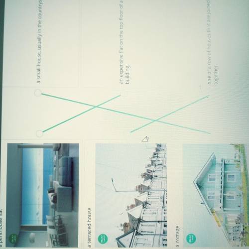 Dwellings Match the pictures and words with their definitions. Number of connections: 3a penthouse f