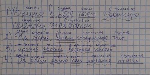 16. Спиши предложения. Быполни и синтаксический разбор (разбери по членам предложения). Обозначь, ка