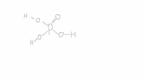 Напишите структуру формулы кислот H3PO4​