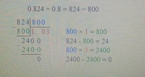 Нужно решить в столбик : 0, 00261 : 0, 03 0, 824 : 0, 8 10, 5 : 3, 5