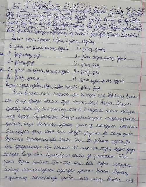 Адамзат тарихында аса зардапты із қалдырған ұлы отан соғысы туралы шағын мәтін құра.мәтінде аралас қ