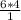 \frac{6*4}{1}