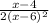 \frac{x-4}{2(x-6)^2}