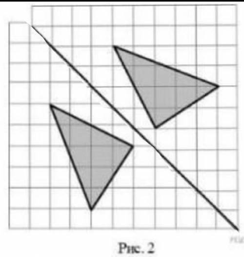 на рисунке 1 на клетчатой бумаге изображены фигуры симметричные отдельные изображённой прямой Нарису