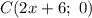 C(2x+6;\ 0)