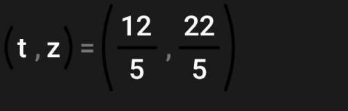 Реши систему уравнений методом подстановки{z/3+t/2=8/3z/2+t/3=3​