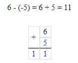 Выполните действия 6-(-5) столбик дәм ​