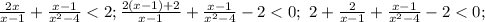 \frac{2x}{x-1}+\frac{x-1}{x^2-4}