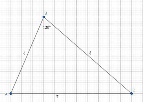9 клас дві сторони трикутника дорівнюють 5 см і 3 см. знайдіть третю сторону трикутника якщо вона у
