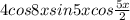 4cos8xsin5xcos\frac{5x}{2}