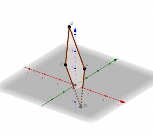 Точки А(2;-1;3),С(1;-3;4),D(0;1;-3)-вершины параллелограмма абсд.Найдите координаты вершины B и длин