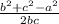 \frac{b^{2}+c^{2}-a^{2} }{2bc}