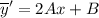 \overline{y}'=2Ax+B