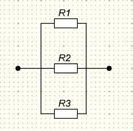 Три опоры соеденено паралельно, нарисуйте схему електрического круга​
