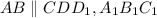 AB \parallel CDD_{1},A_{1}B_{1}C_{1}