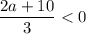 \dfrac{2a + 10}{3}