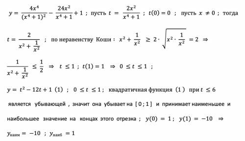 Знайдіть найбільше та найменше значення функції