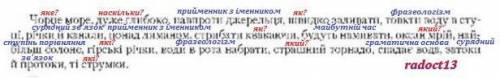 записати всі слова, над словосполученнями надписати питання. біля несловосполучень написати, чому