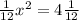 \frac{1}{12} x^{2} = 4\frac{1}{12}\\\\