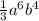 \frac{1}{3}a^{6}b^{4}