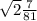 \sqrt{2} \frac{7}{81}