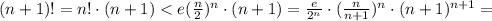 (n+1)!=n!\cdot (n+1)