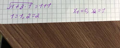 Розв'яжіть ірраціональне рівняння √(1+3х)=х+1