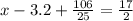 x-3.2+\frac{106}{25}=\frac{17}{2}