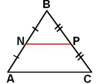 у рівнобедреному трикутнику периметр =18м а бічна сторона 7м.Знайдіть довжину середньоі лінії трикут