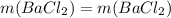 m(BaCl_{2}) = {m(BaCl_{2})