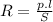 R=\frac{p.l}{S}