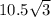 10.5 \sqrt{3}