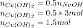 n_{Cu(OH)_2}=0.5n_{NaOH}\\n_{Cu(OH)_2}=0.5*3mol\\n_{Cu(OH)_2}=1.5mol