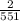 \frac{2}{551}