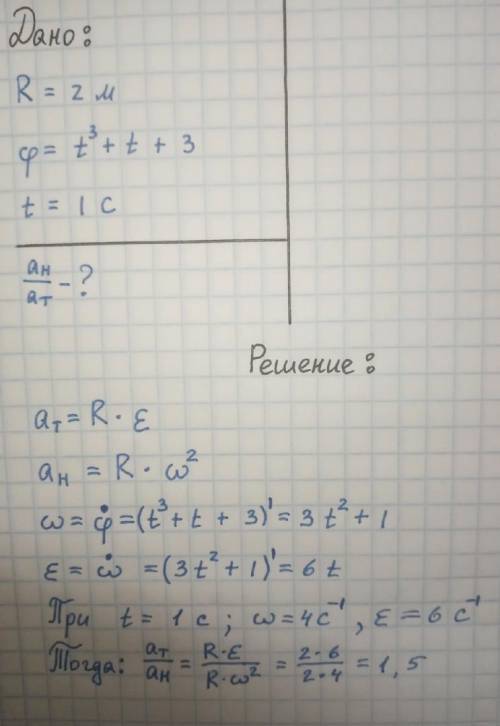 Частица из состояния покоя начала двигаться по дуге окружности R=2м с угловой скоростью, модуль кото