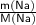 \sf \frac{m(Na)}{M(Na)}