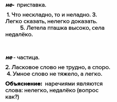 251. Спишите сначала примеры пословиц, где не- в словах затем примеры, где не - частица. Обратите вн