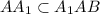 AA_{1} \subset A_{1}AB