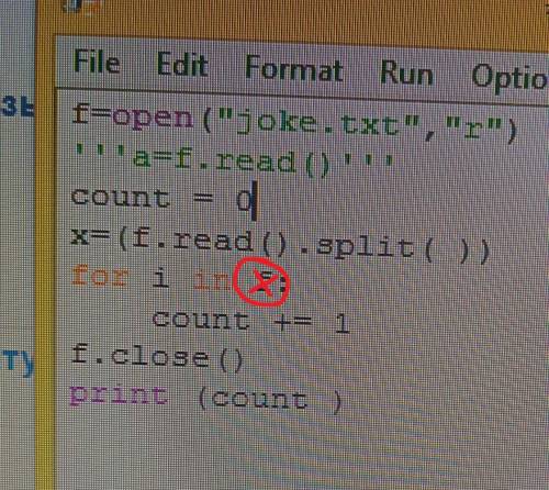 найти ошибку в коде python Нужно посчитать количество чисел в txt файле