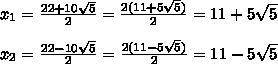 При каких значениях х верно равенство x^2 - 7 = 22x?