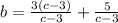 b= \frac{3(c-3)}{c-3}+ \frac{5}{c-3}