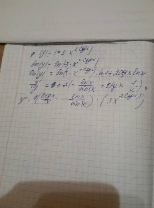 Найти производную f(x)=-3x^2ctgx