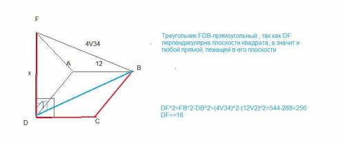 Решить , с рисунком и подробным ! плоскости квадрата abcd и прямоугольного тр-ка adf ( угол adf = 90