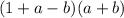 (1+a-b)(a+b)