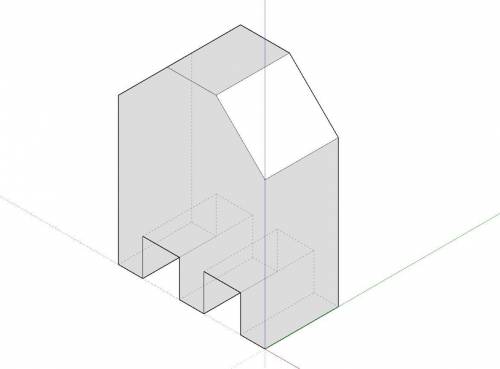 Черчение начертить в 3d проекции как на 3 рисунке