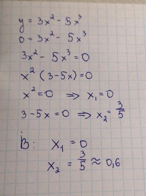 Y=3x²-5x³ help хз чё за но всё что у меня есть​