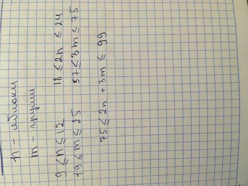 1кг яблук на базарі коштує від 9 до 12 грн, а 1 кг груш - від 19 до 25 грн. оксана заплатила за купл