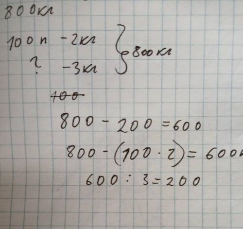 Рабочие базы за день расфасовали в пакеты 800 кг картофеля.в каждый из 100 пакетов они разложили по 