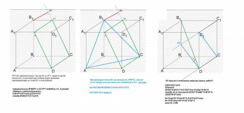 Abcda1b1c1d1 куб с ребром длины a.